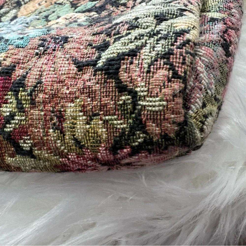 Vintage Cottagecore Grannycore Floral Tapestry Shoulder Bag Pocketbook